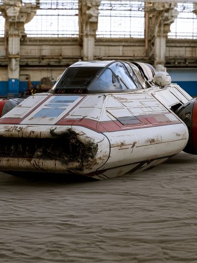 Retro Sci-Fi Hovercraft Photography Poster. poster