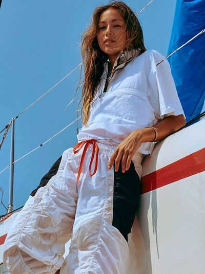Sailboat Portrait Photography Poster.