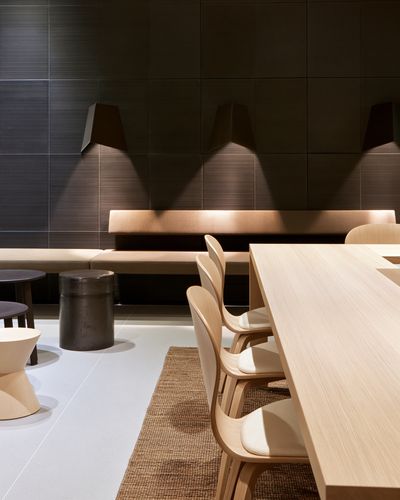Minimalist Dining Interior Photography Poster. poster