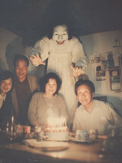 Haunted Family Birthday Photography Poster. poster