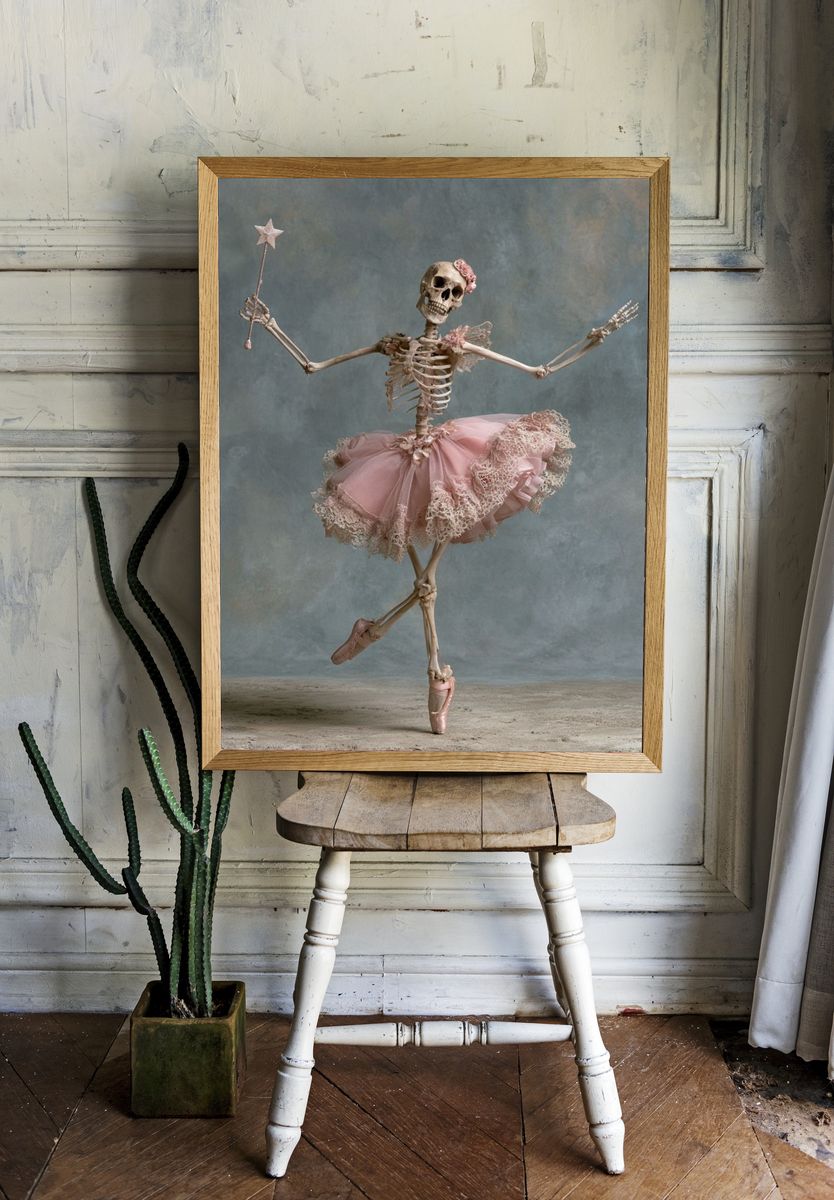 Ballet Skeleton Photography Poster. room preview