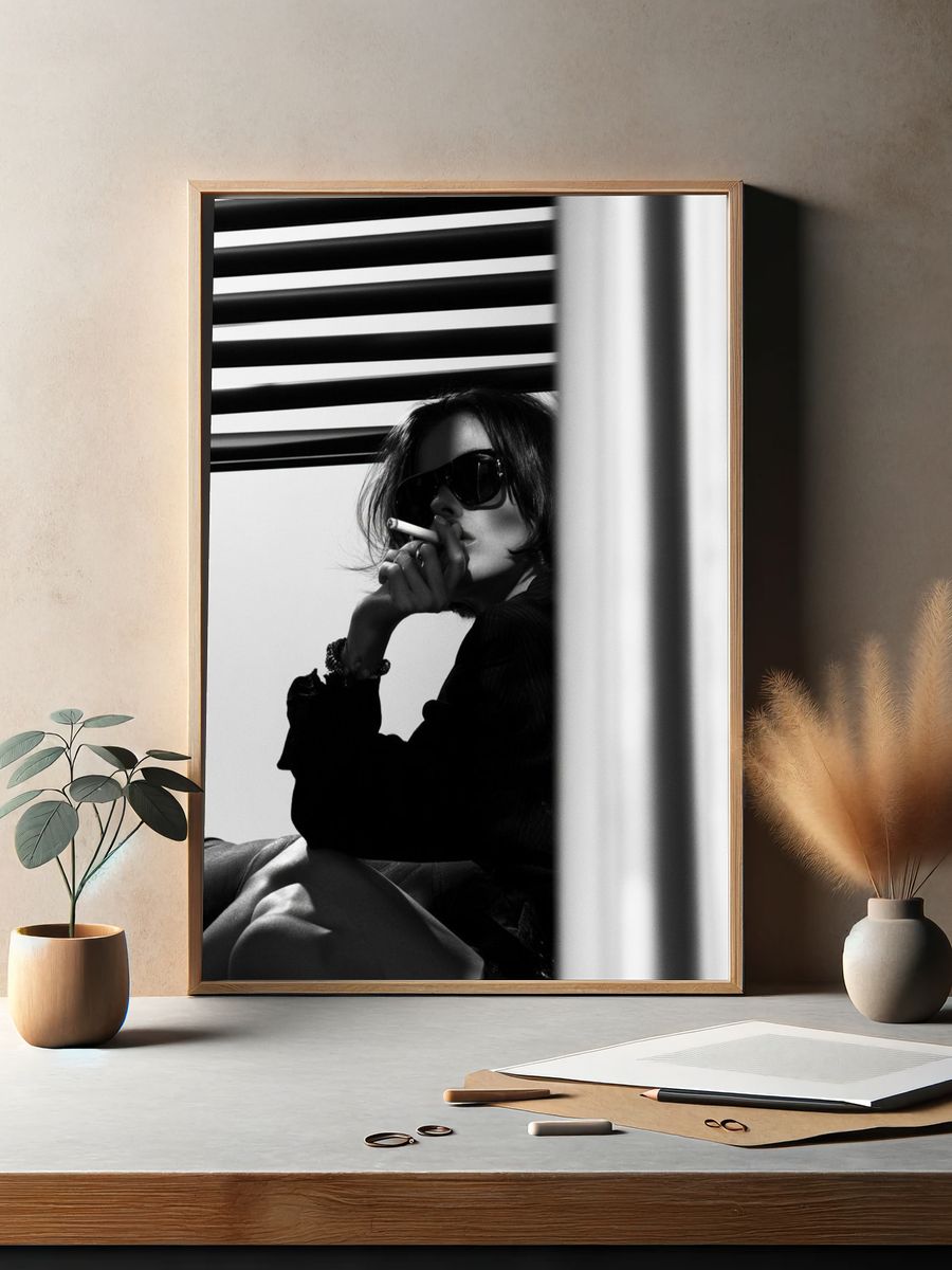 Smoky Portrait Photography Poster. — room view 2