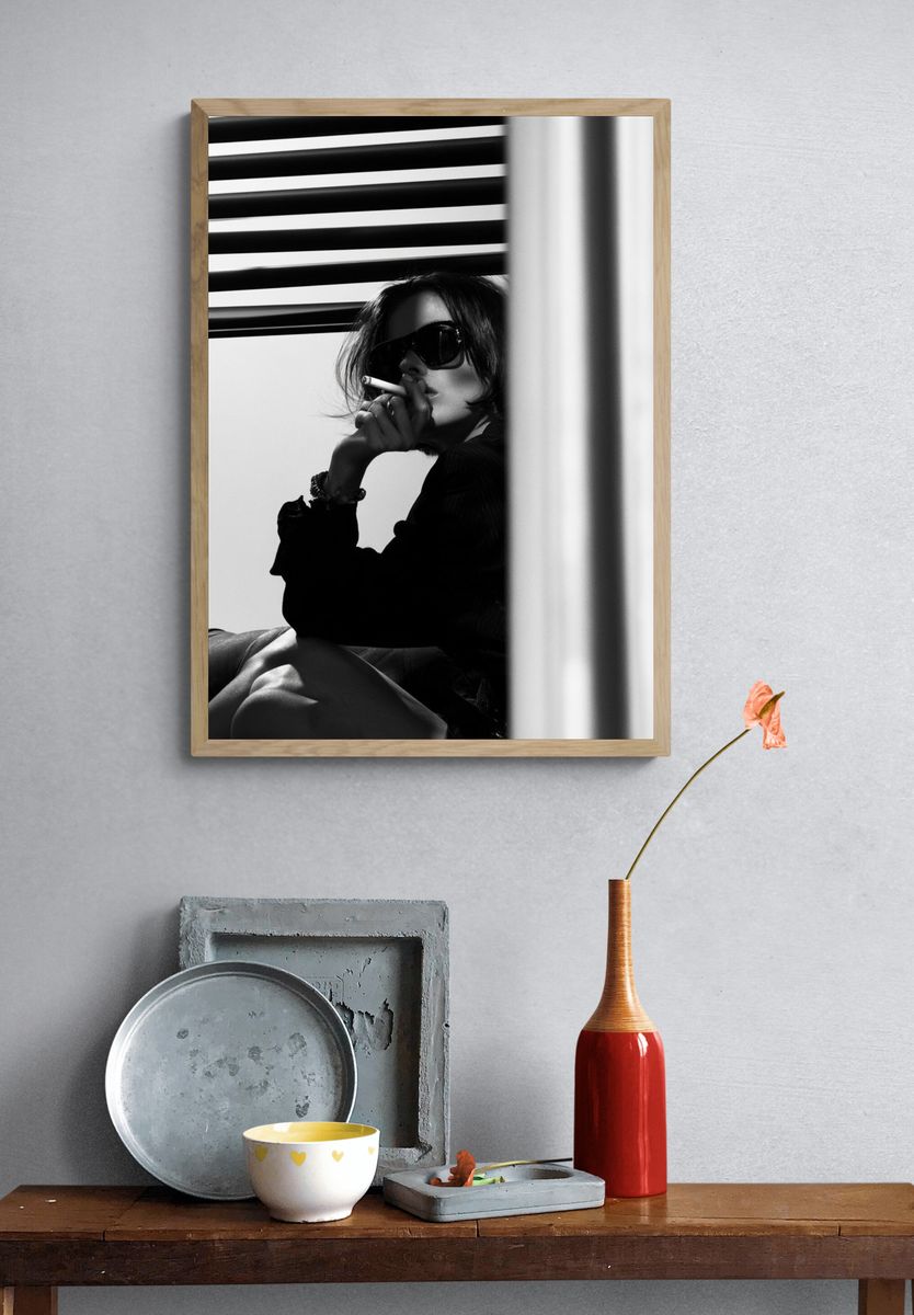Smoky Portrait Photography Poster. — room view 3