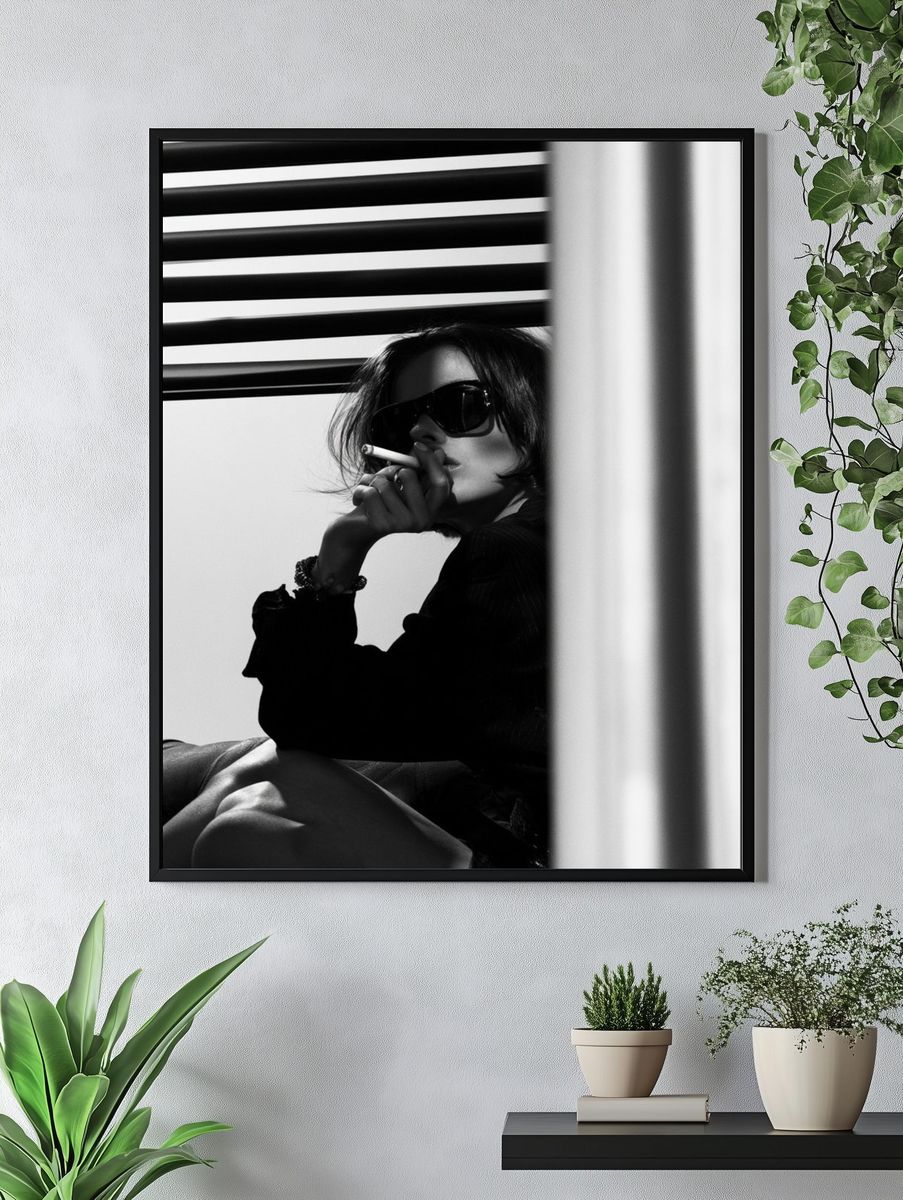 Smoky Portrait Photography Poster. — room view 4