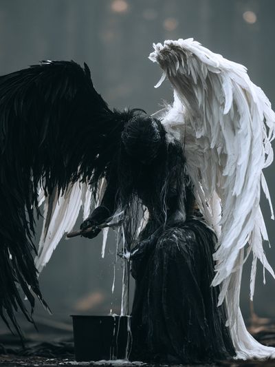 Dark Angel Wings Photography Poster. poster