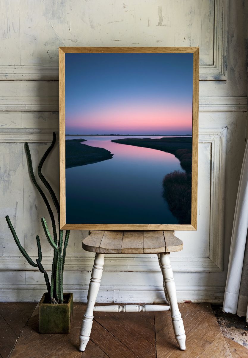 Twilight River Landscape Poster. room preview