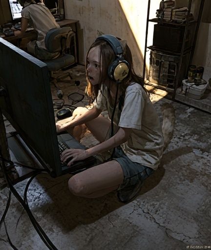Gamer Girl Portrait Photography Poster. poster — photography art