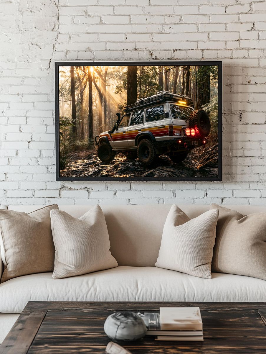 Off-Road 4x4 Forest Adventure Poster. — room view 1