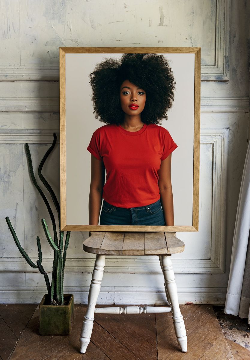 Confident Portrait Photography Poster. — room view 1