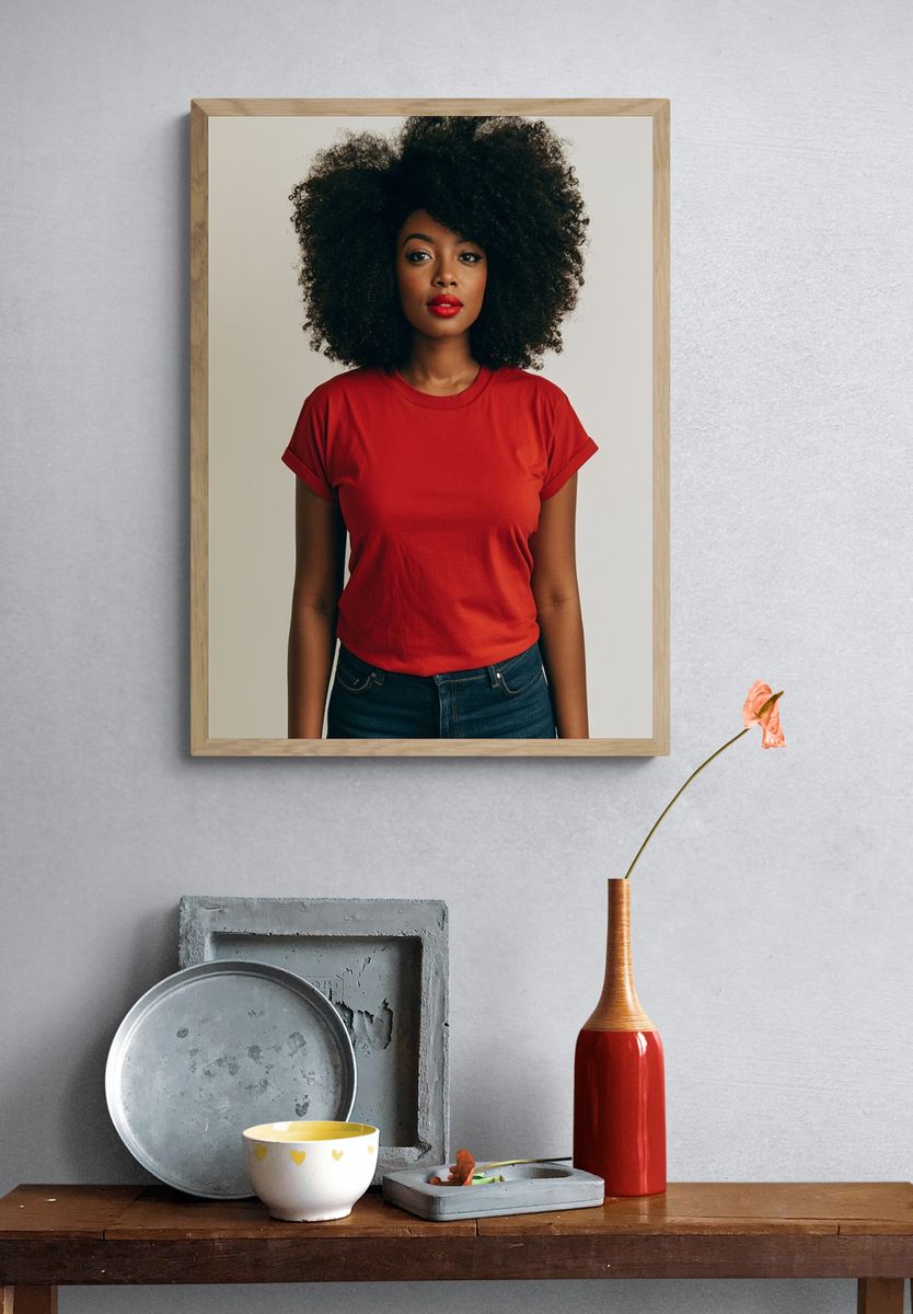 Confident Portrait Photography Poster. — room view 3