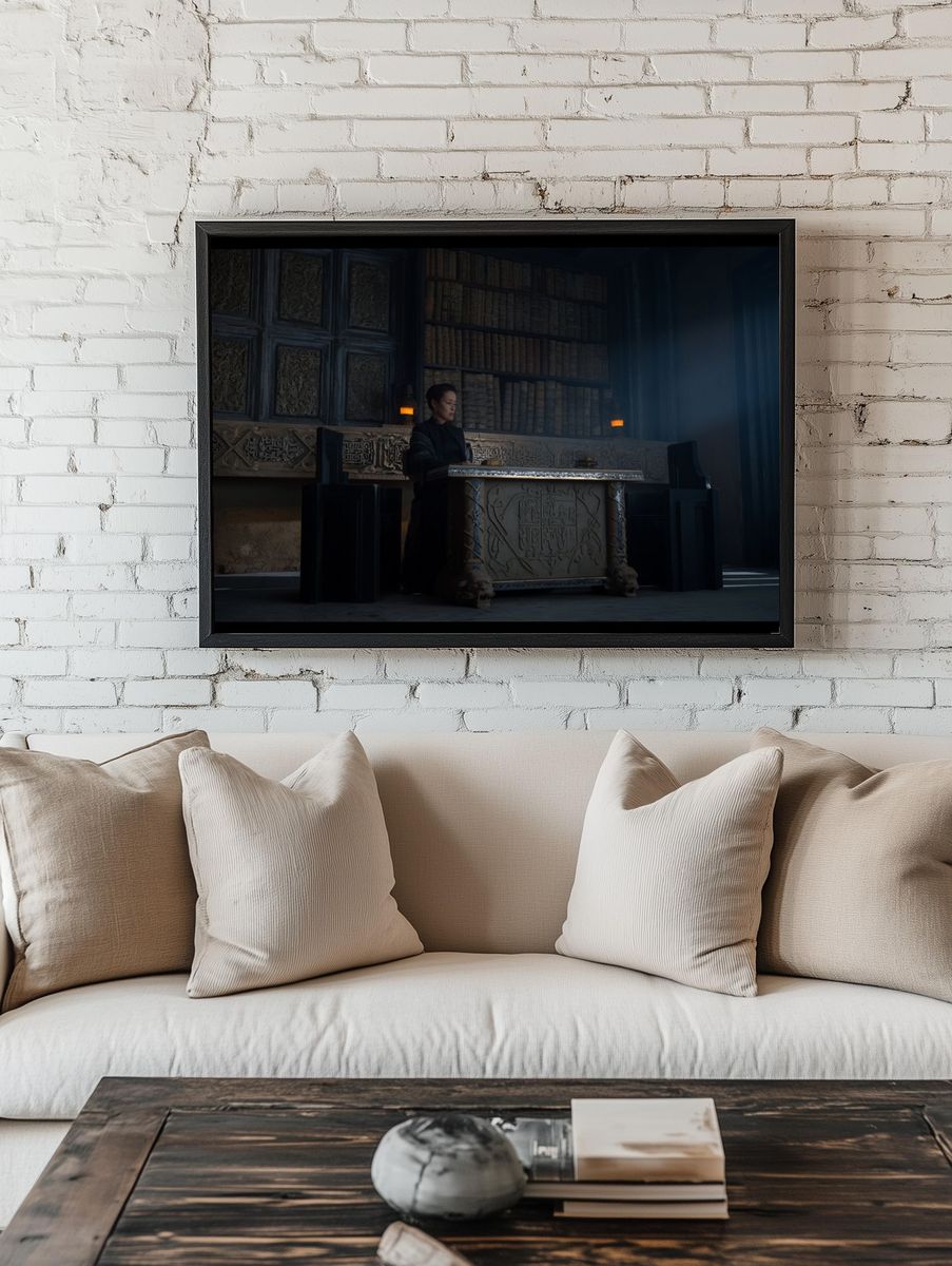 Dark Library Throne Room Poster. — room view 1