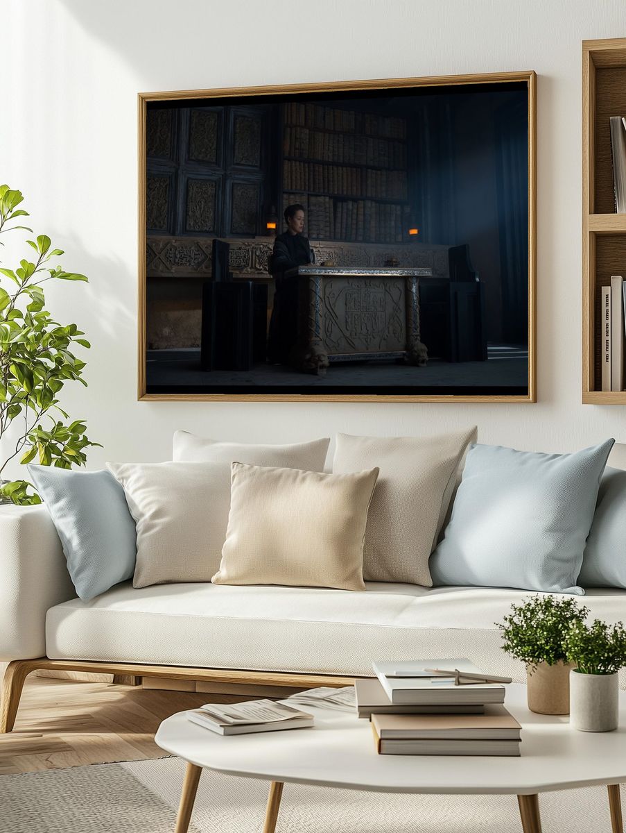 Dark Library Throne Room Poster. — room view 2