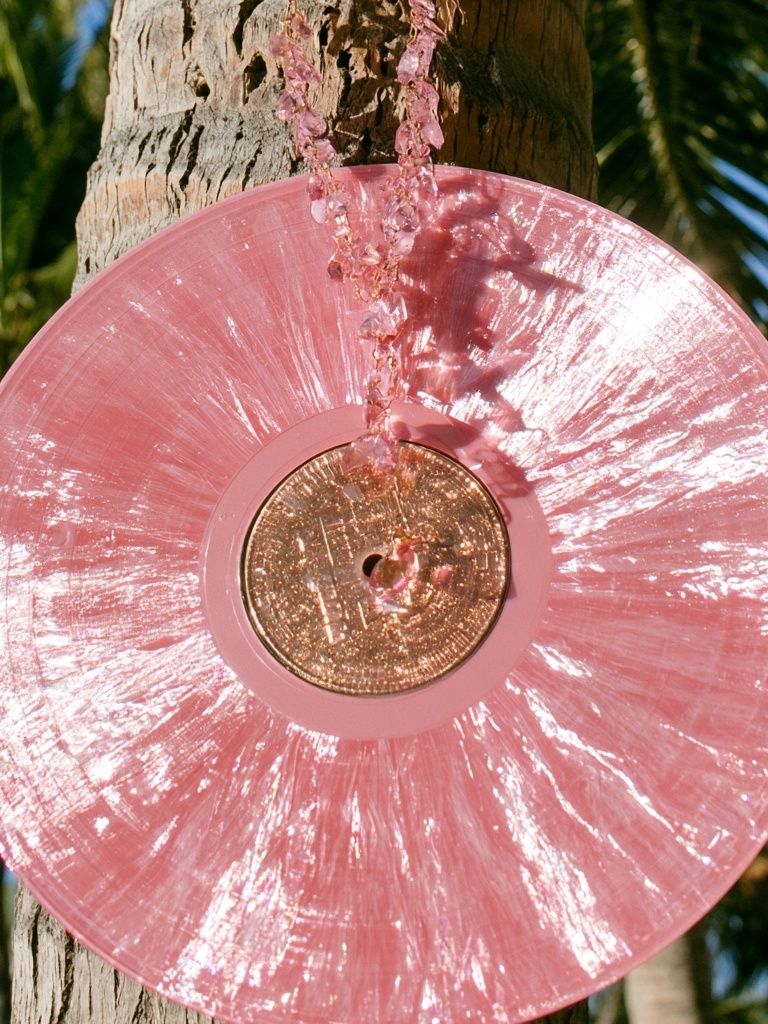 Pink Vinyl Disc Photography Poster. poster — photography art