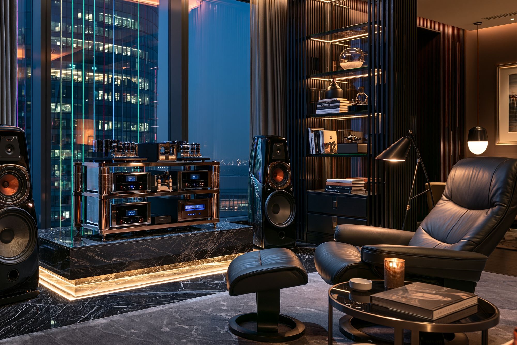 Luxury Hi-Fi Listening Room Poster. poster — photography art