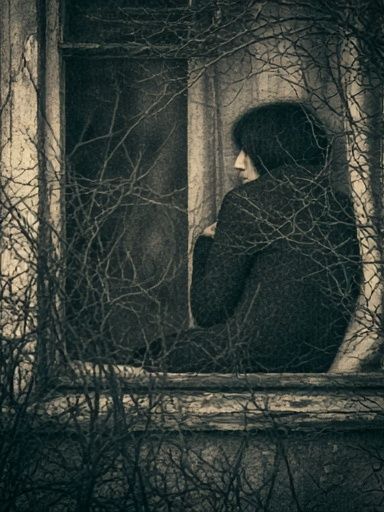 Gothic Window Portrait Print. poster — photography art