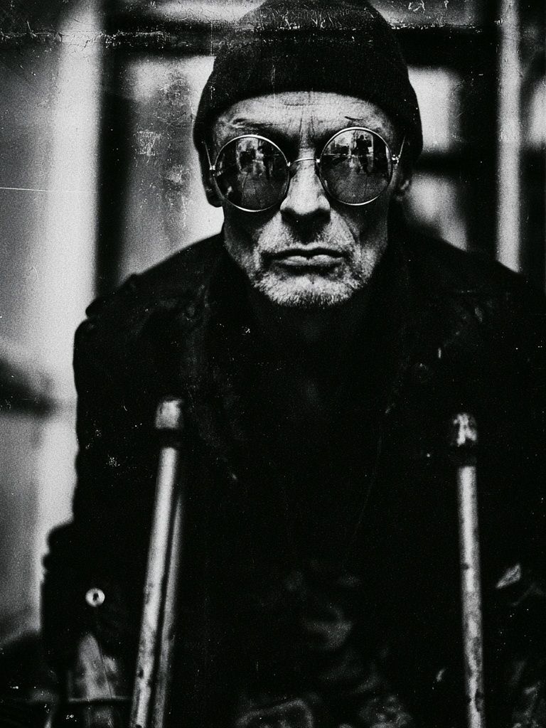 Monochrome Portrait Photography Poster. poster detail