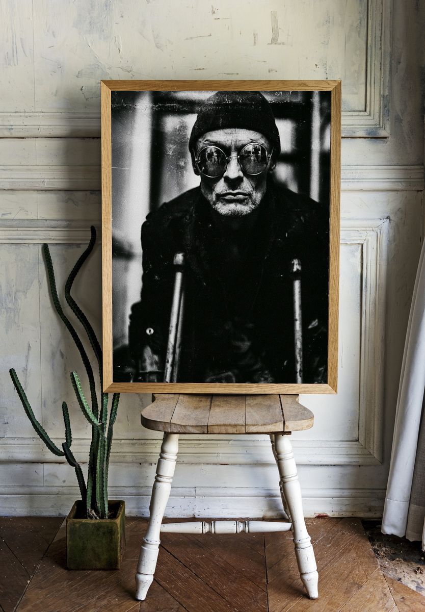 Monochrome Portrait Photography Poster. — room view 1