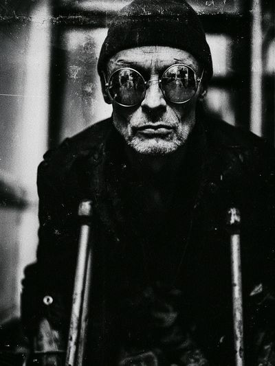 Monochrome Portrait Photography Poster. poster