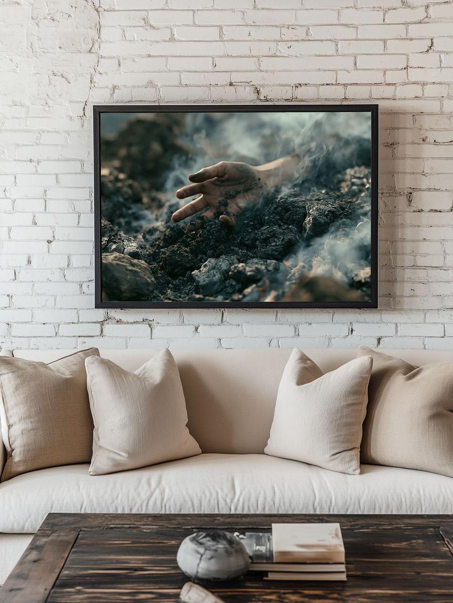 Ashen Hand Photography Poster. — room view 1