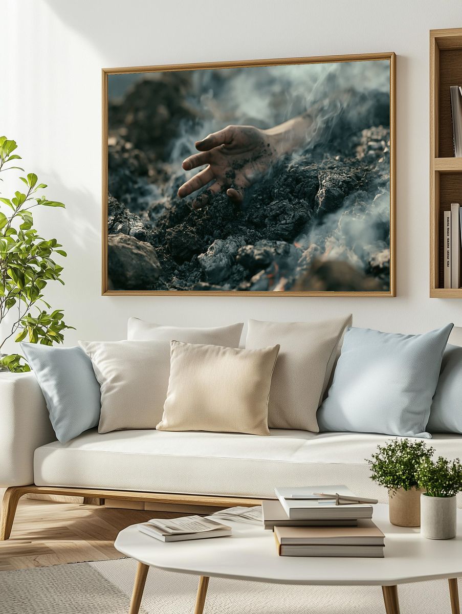 Ashen Hand Photography Poster. — room view 2