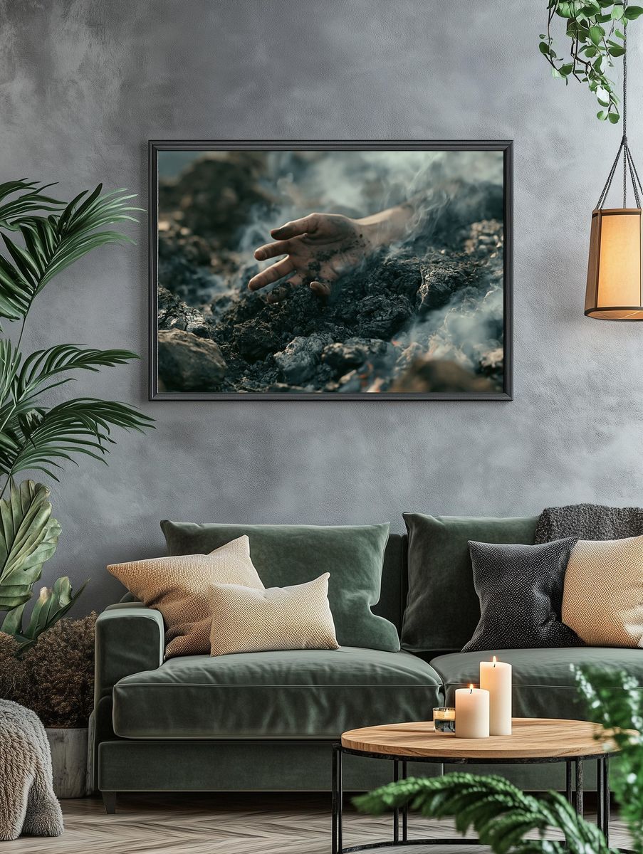 Ashen Hand Photography Poster. — room view 4