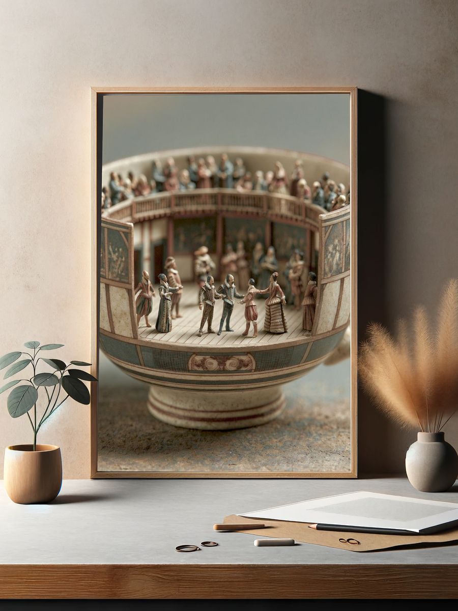 Miniature Theatre Cup Photography Poster. — room view 2