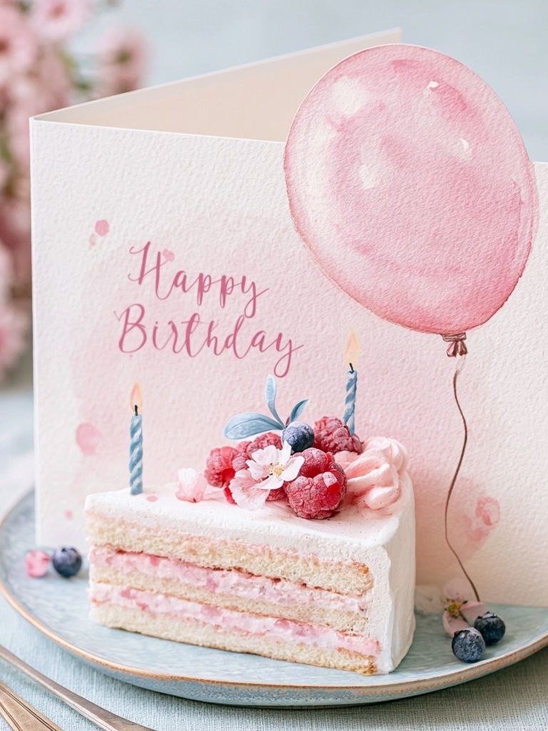 Happy Birthday Cake Photography Poster. poster — photography art