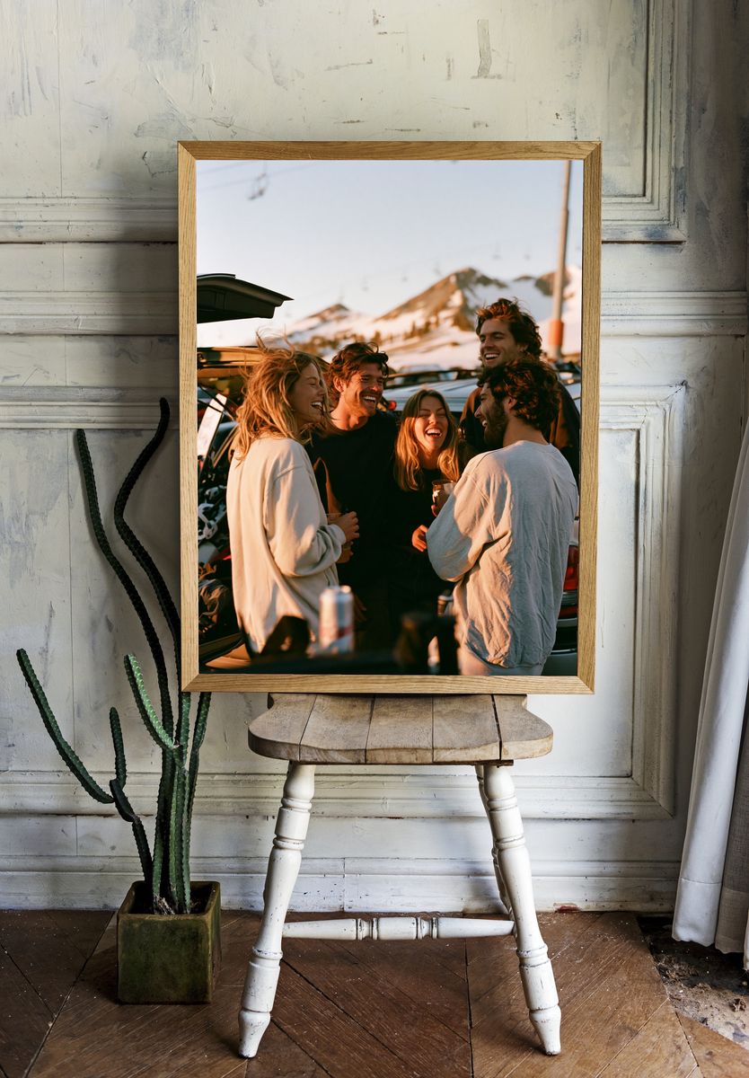 Mountain Friends Gathering Photography Poster. — room view 1