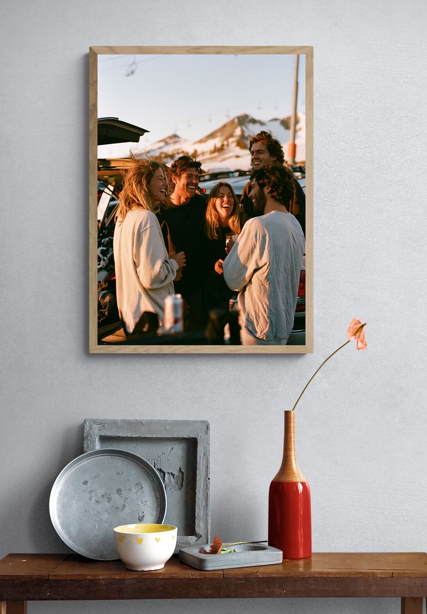 Mountain Friends Gathering Photography Poster. — room view 3