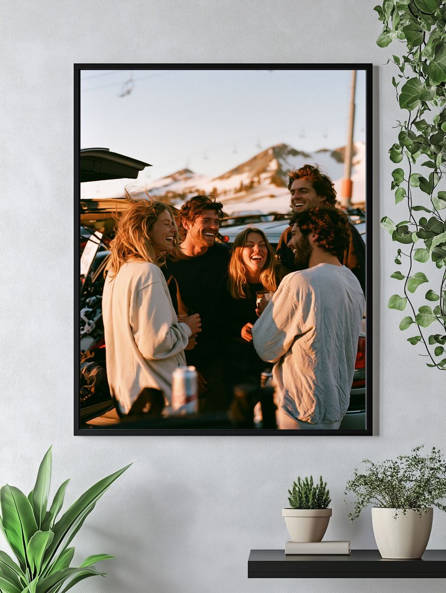 Mountain Friends Gathering Photography Poster. — room view 4