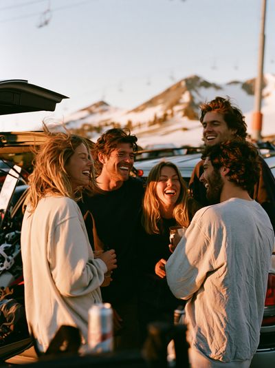 Mountain Friends Gathering Photography Poster. poster