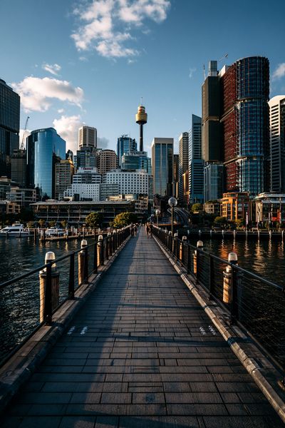 Sydney Harbour Skyline Photography Poster. poster