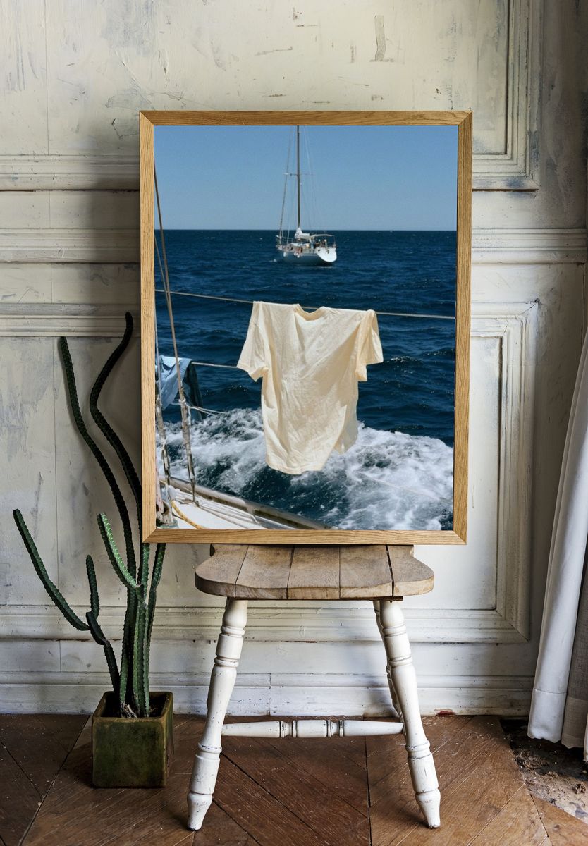 Sailing Laundry at Sea Poster. — room view 1