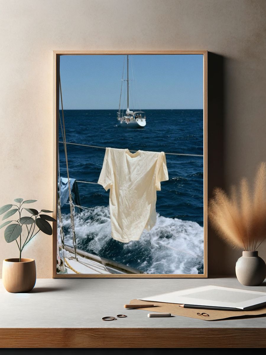 Sailing Laundry at Sea Poster. — room view 2