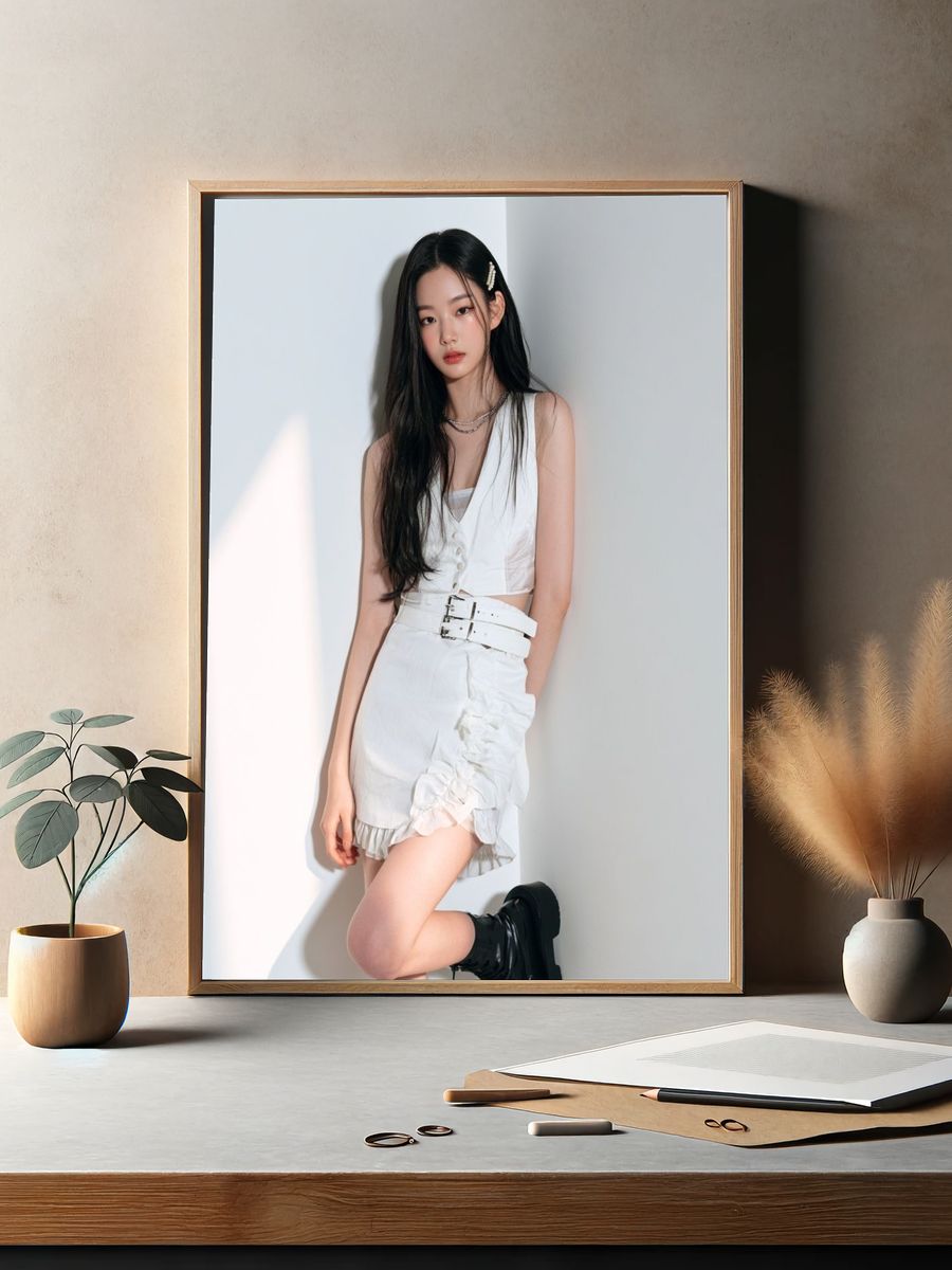 Minimalist Fashion Portrait Poster. — room view 2