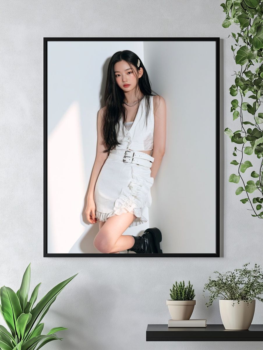 Minimalist Fashion Portrait Poster. — room view 4