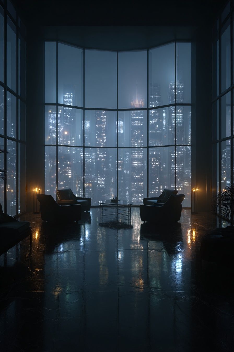 Rainy City Lounge Photography Poster. poster — photography art