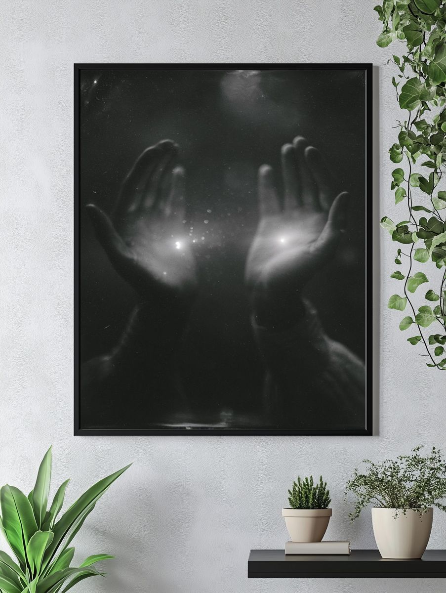 Celestial Hands Photography Poster. — room view 4