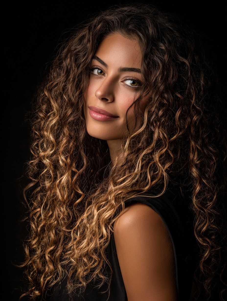 Curly Portrait Photography Print. poster — photography art