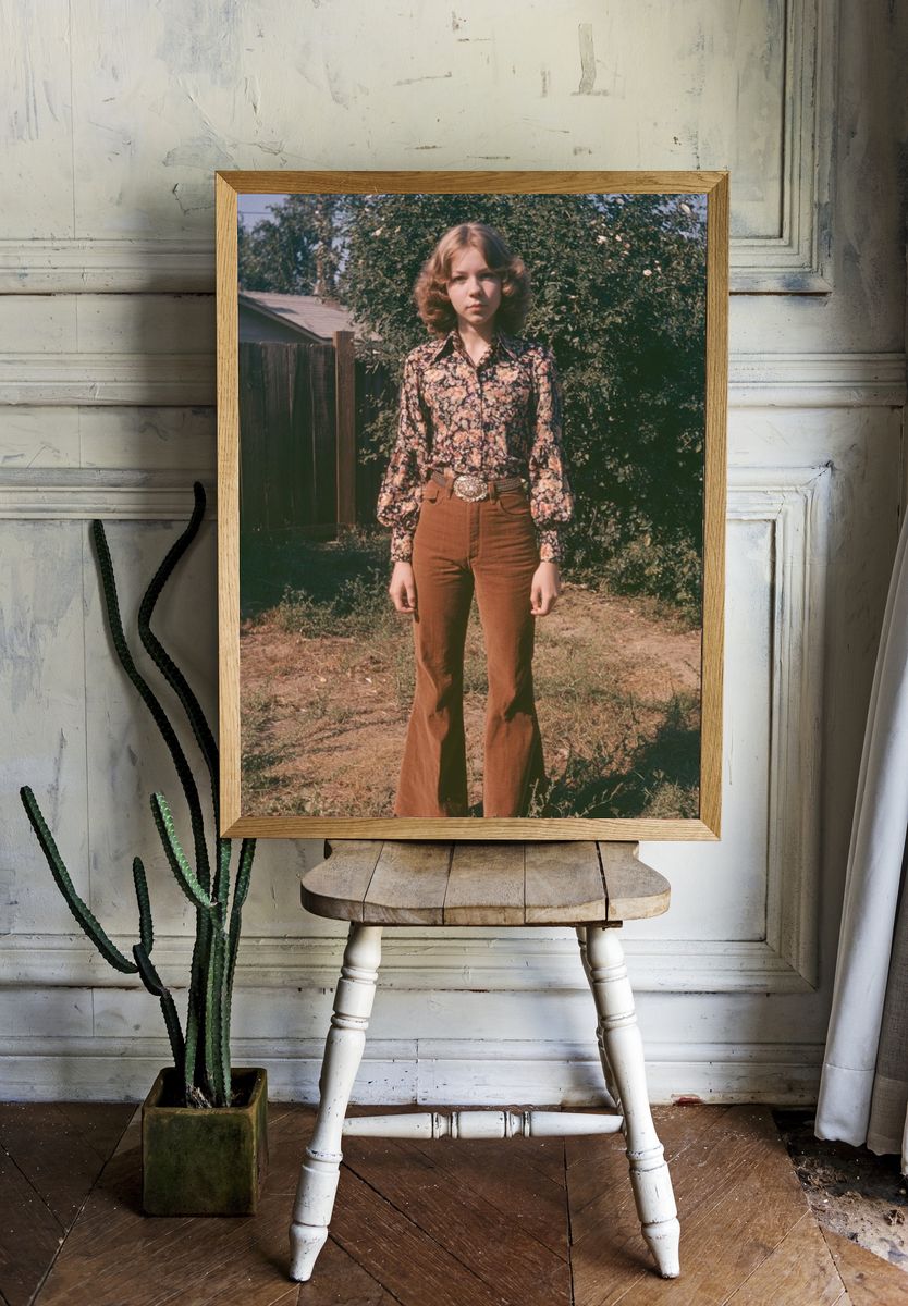Vintage Portrait Fashion Poster. room preview