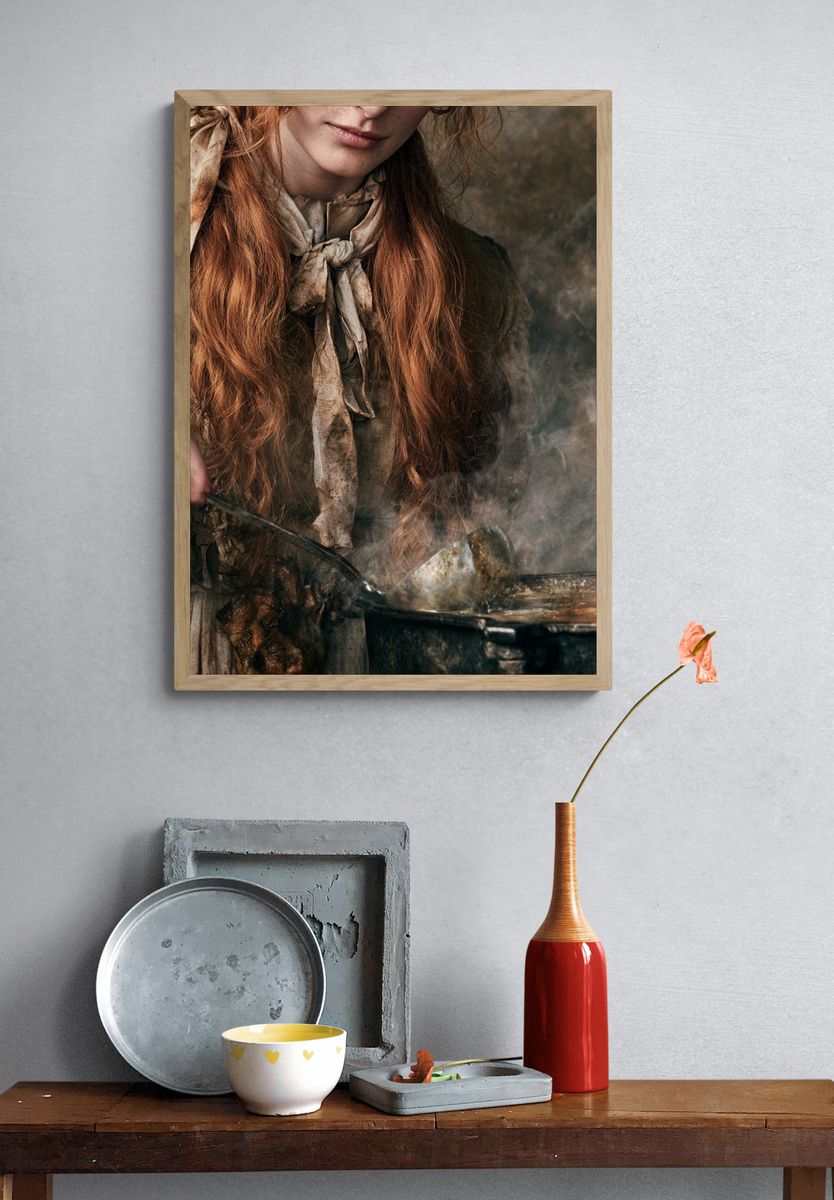 Victorian Cook Portrait Photography Poster. — room view 3