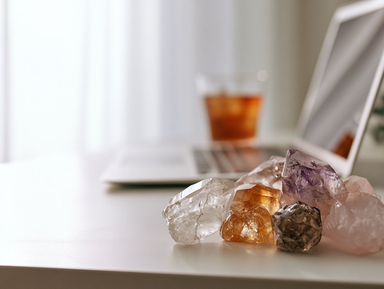 Healing Crystals Still Life Poster. poster detail