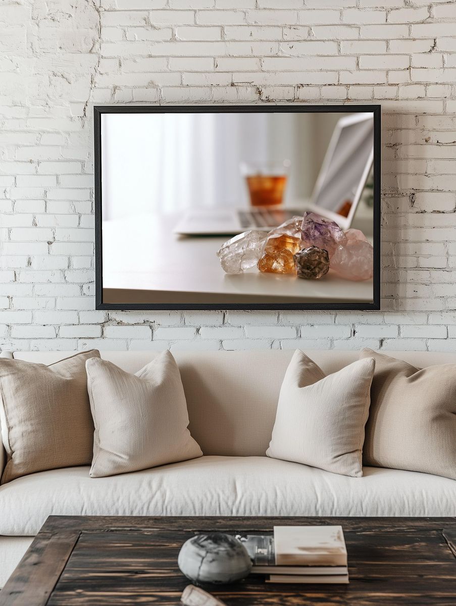 Healing Crystals Still Life Poster. room preview