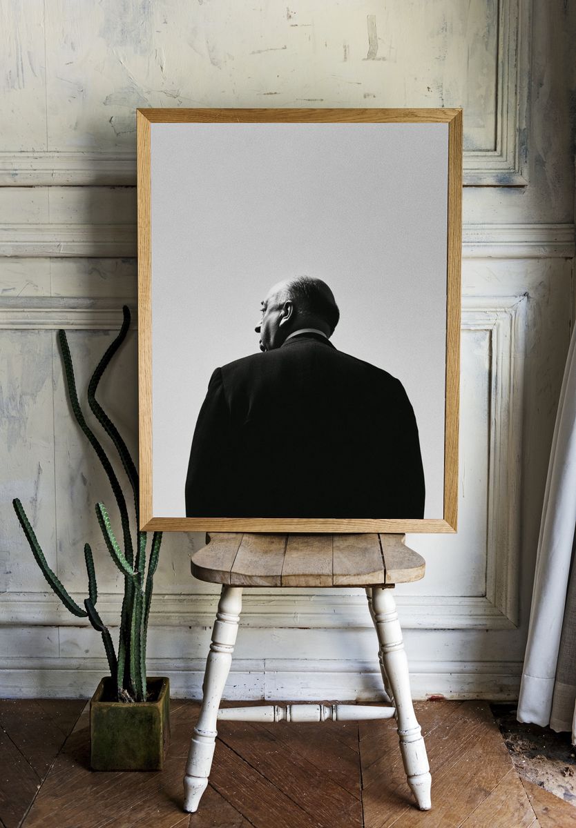 Solitary Man Black-White Poster. — room view 1