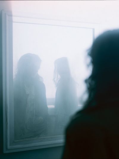 Dreamy Mirror Portrait Print. poster print