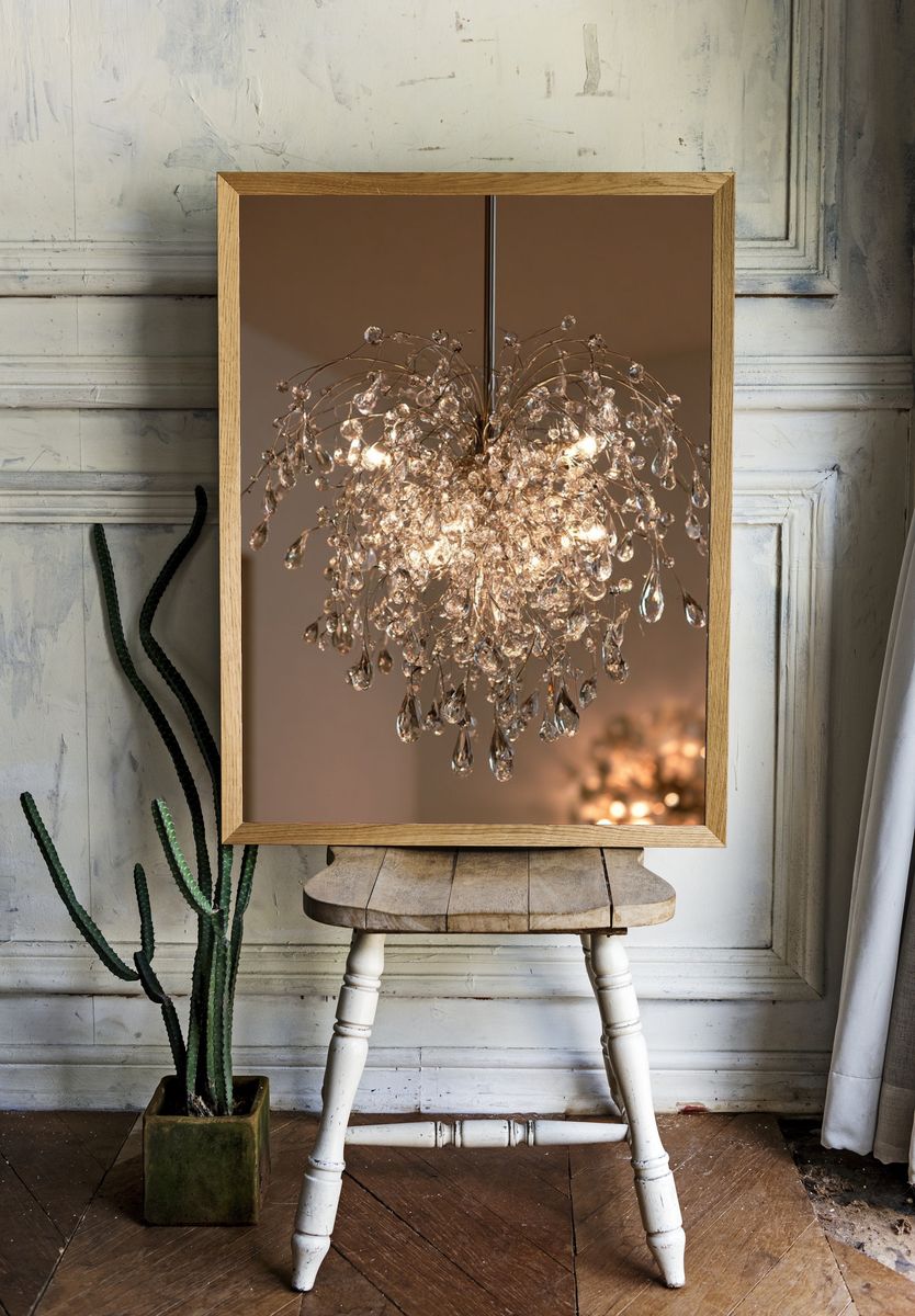 Crystal Chandelier Photography Poster. room preview