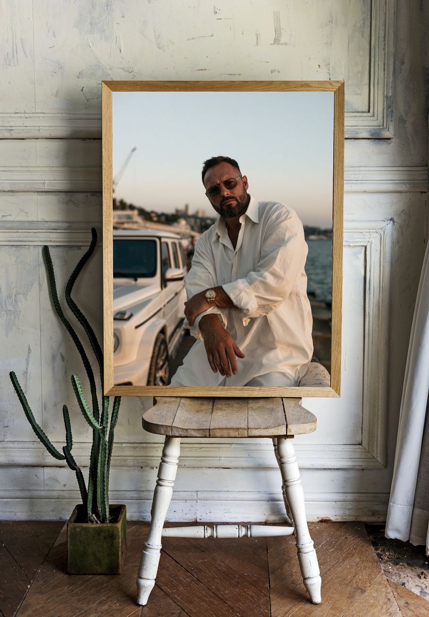 Luxury Yacht Portrait Photography Poster. — room view 1