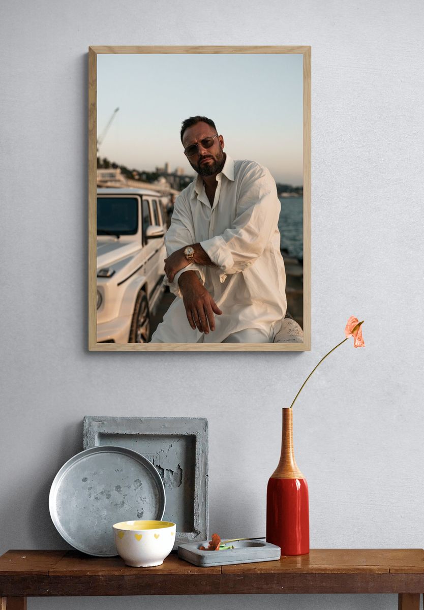Luxury Yacht Portrait Photography Poster. — room view 3