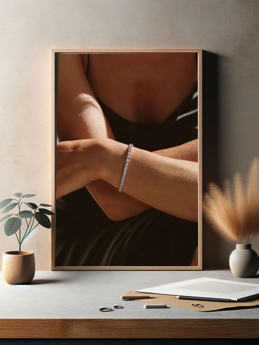 Elegant Bracelet Portrait Poster. — room view 2