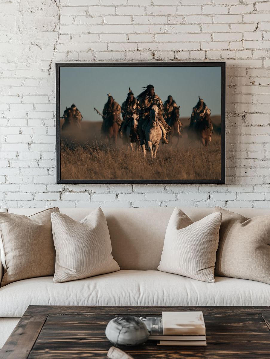 Native Horse Riders Photography Poster. room preview